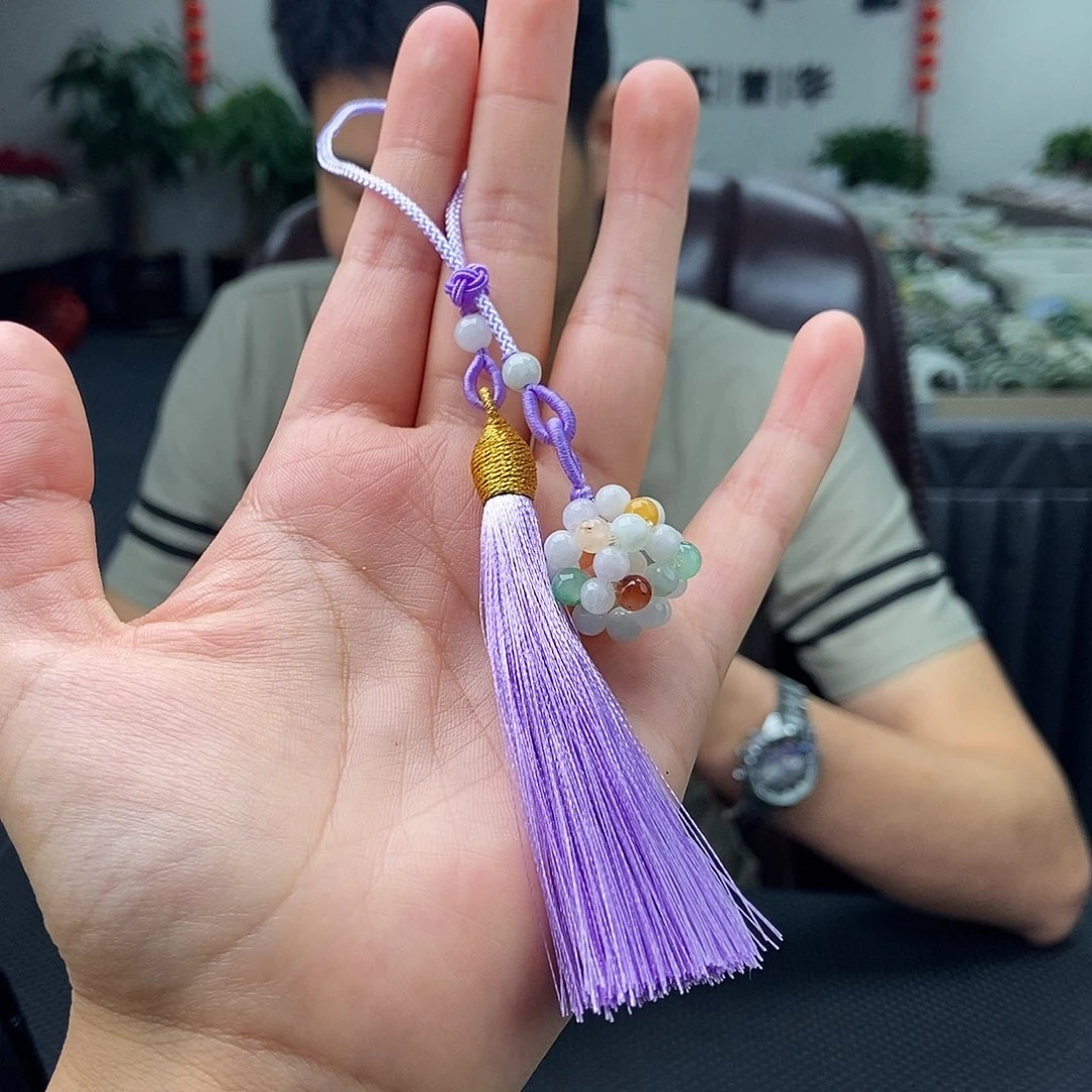 翡翠未镶嵌颈饰车挂 颜色多样性发拍一发一