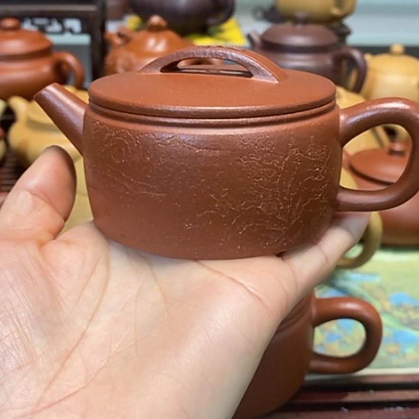 【闪购商品】紫砂茶壶红降坡半手工150毫升