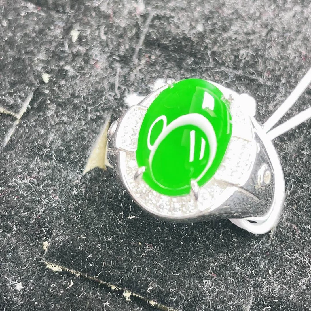 翡翠银S925镶嵌颈饰59