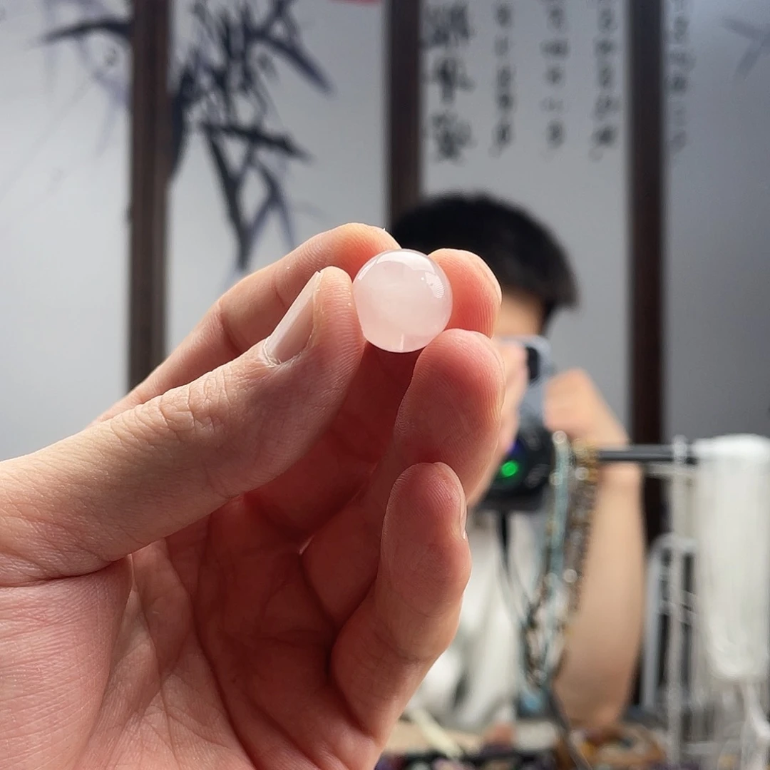 水晶手链未镶嵌粉晶14单珠