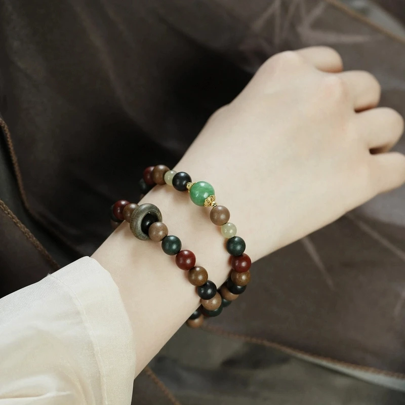 【五行真气香双圈】非遗合香珠0.8cm双圈手串中药手串