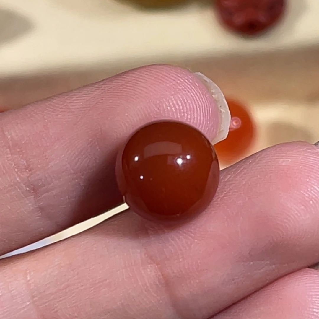 南红玛瑙未镶嵌圆珠10.1mm