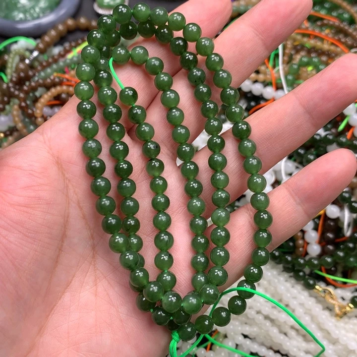 和田玉未镶嵌手链33