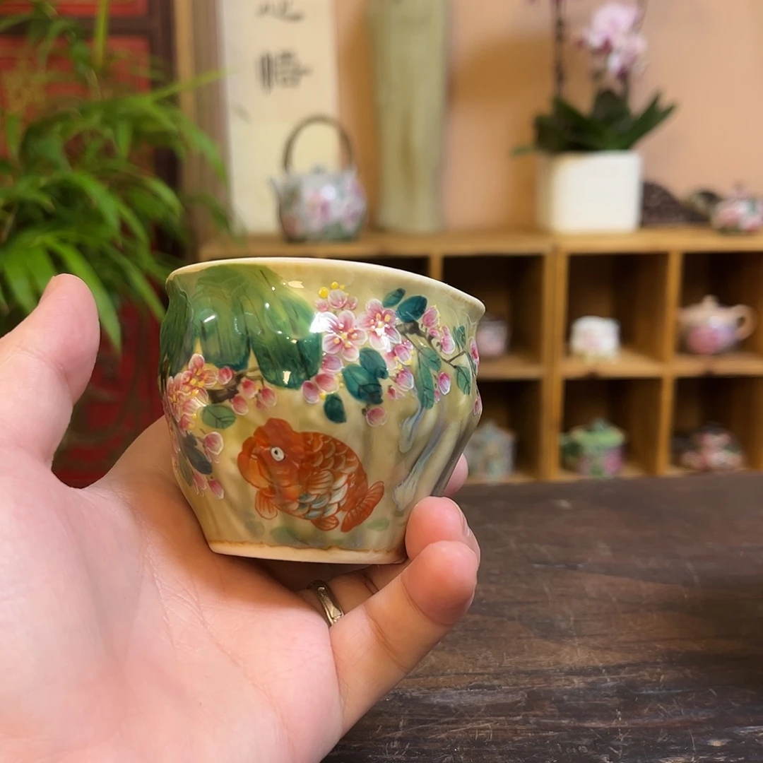 柴烧手工手绘陶瓷