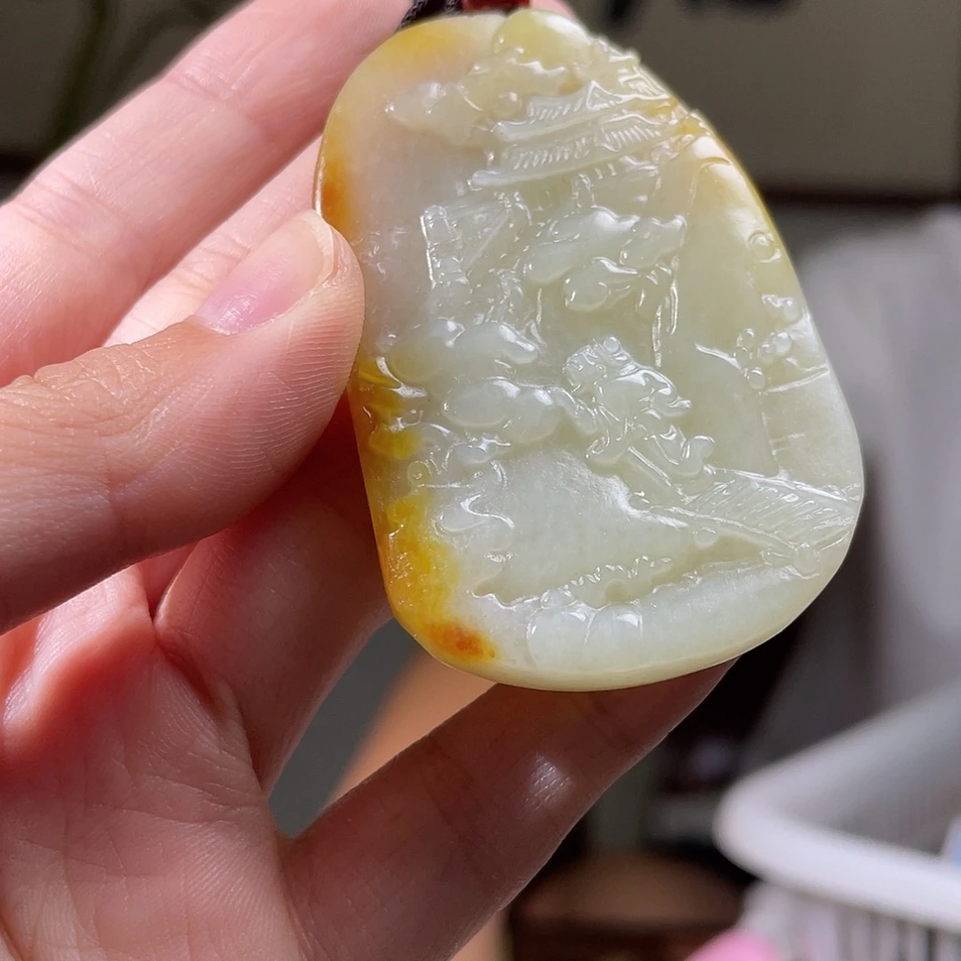 和田玉未镶嵌颈饰