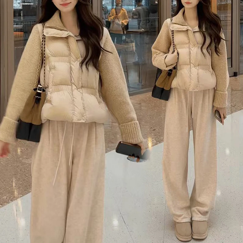 2025年秋冬新款韩系慵懒感时尚气质保暖棉服甜美休闲风宽松百搭女