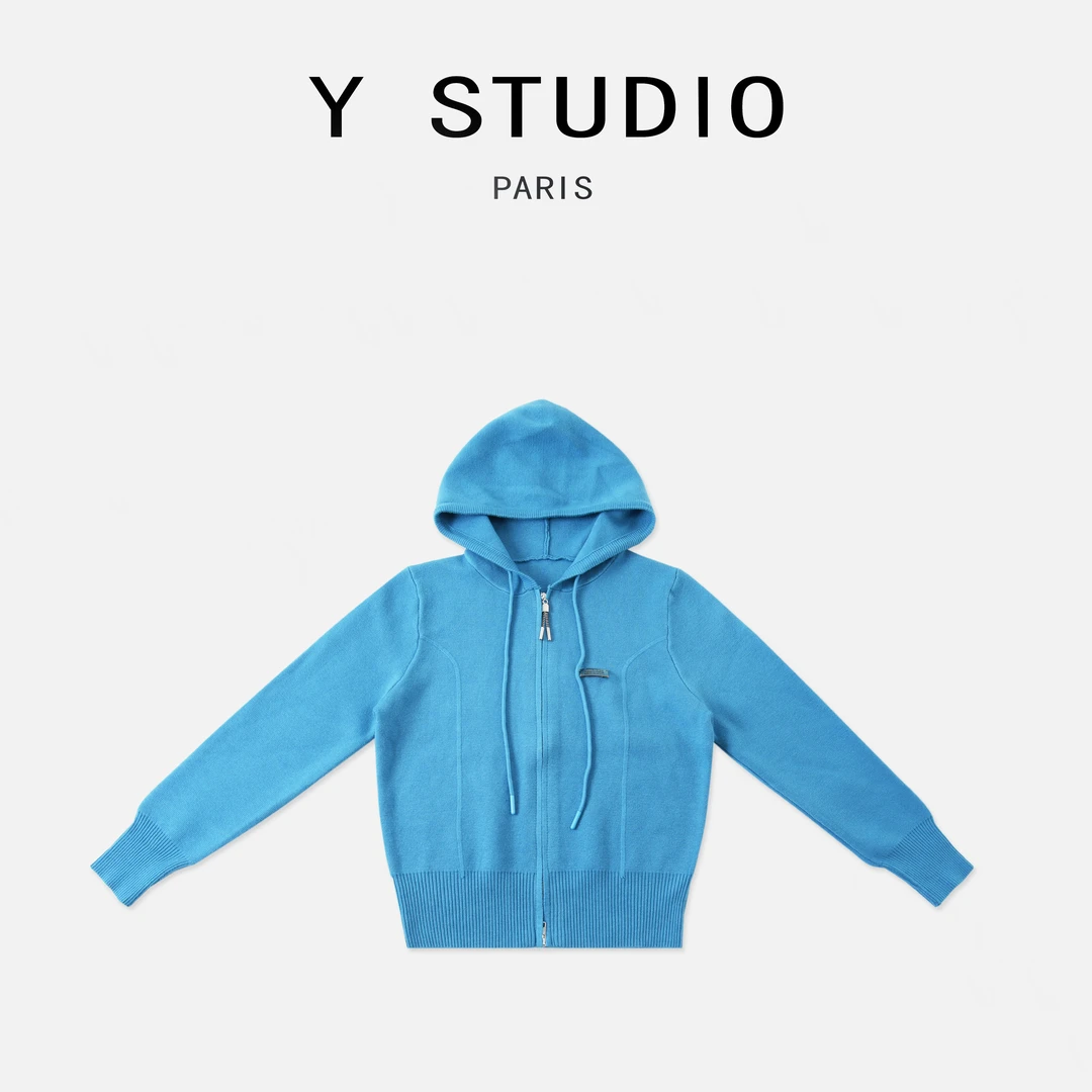 【大妮专属】（独家回忆）25秋季重工高针高密亲肤柔软连帽针织外套