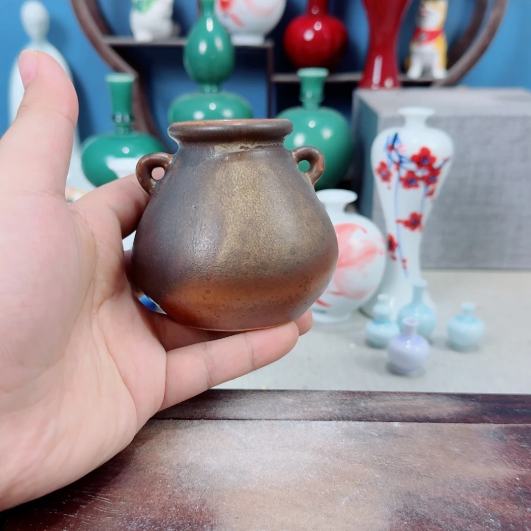 陶瓷手工小花器摆件
