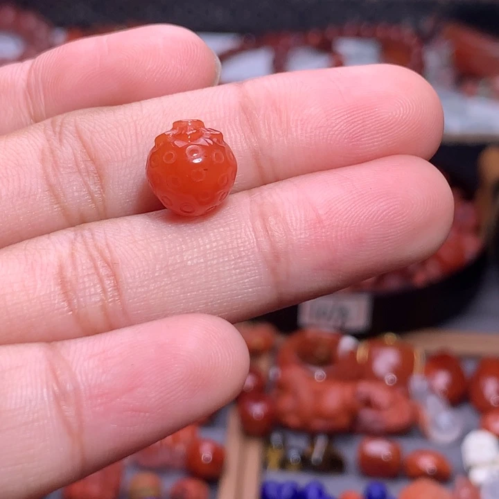 未镶嵌南红南红玛瑙草莓1