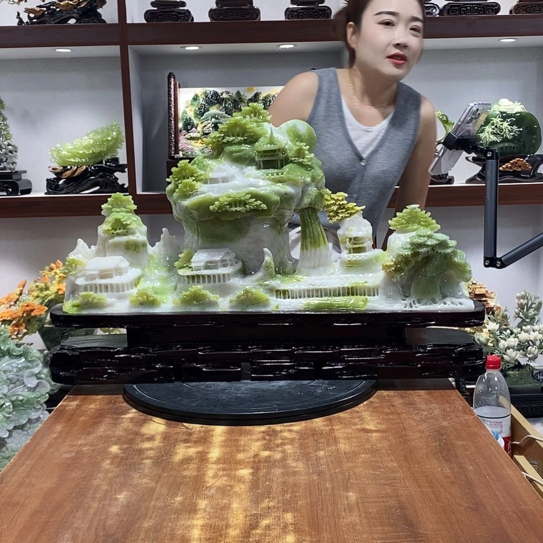*****玉山水摆件 玄关摆件