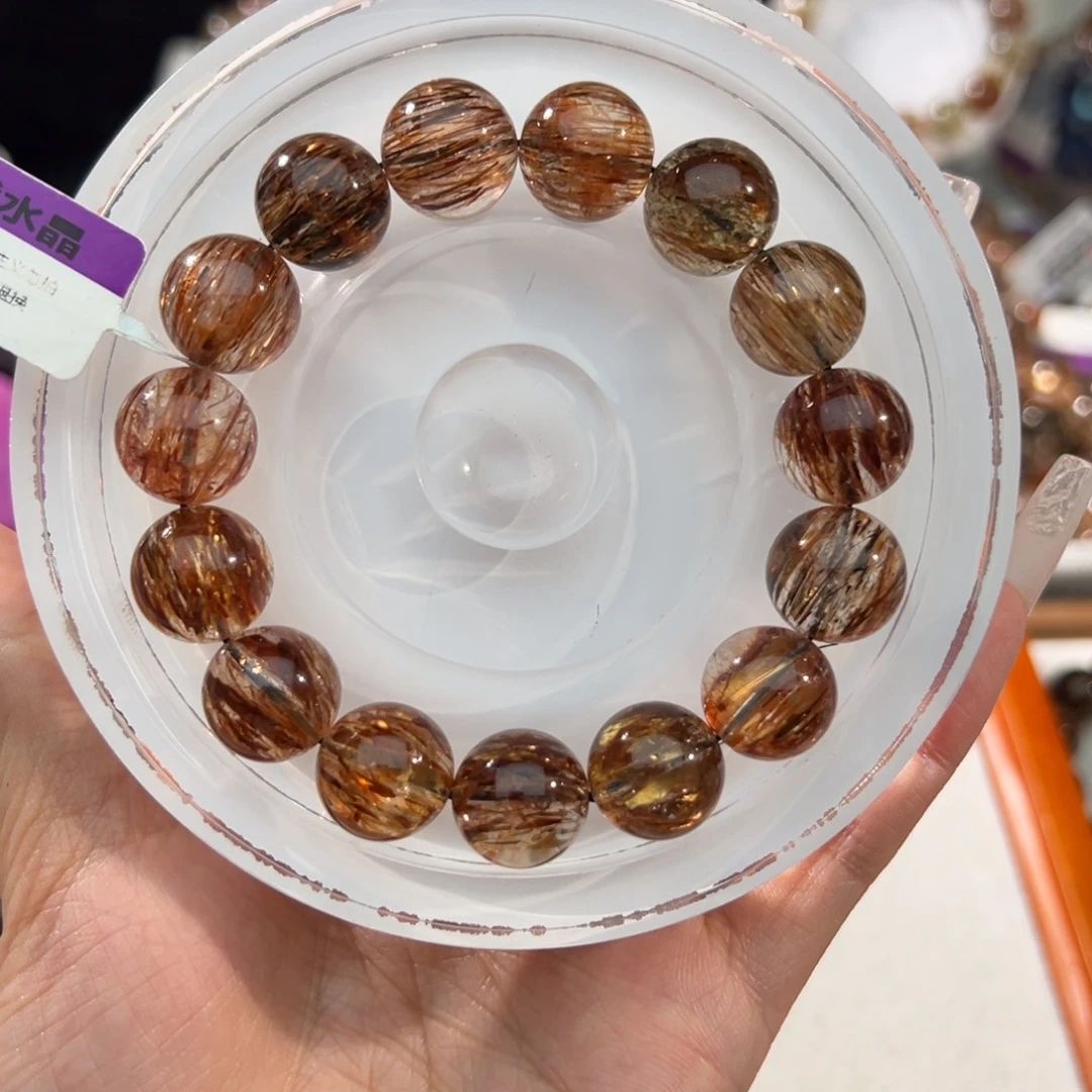 白***张未镶嵌手链水晶13m