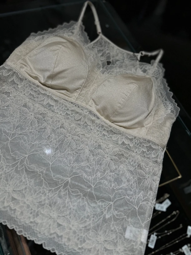 E8502#大码【90-160】蕾丝美背吊带背心显瘦亲肤透气