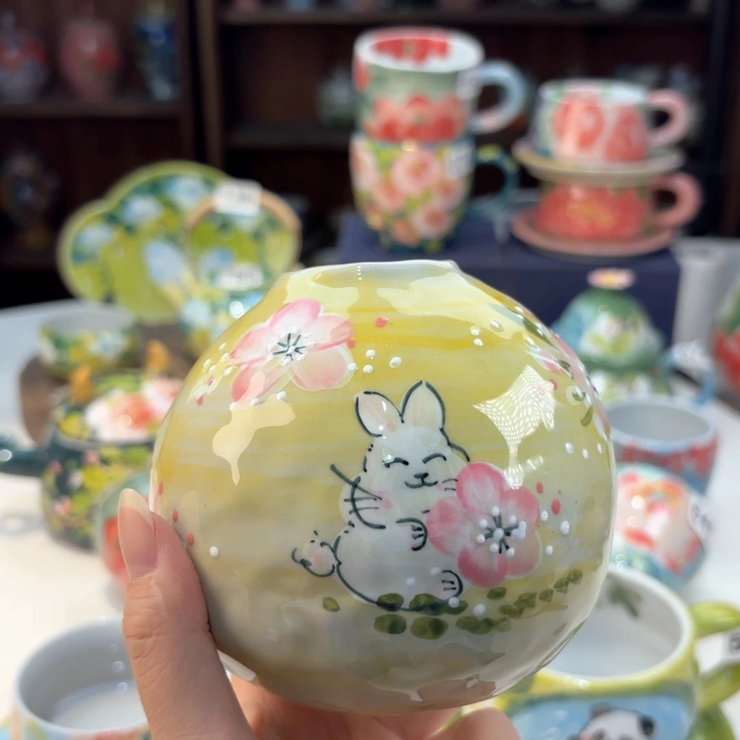 景德镇手绘高温釉下彩陶瓷茶具