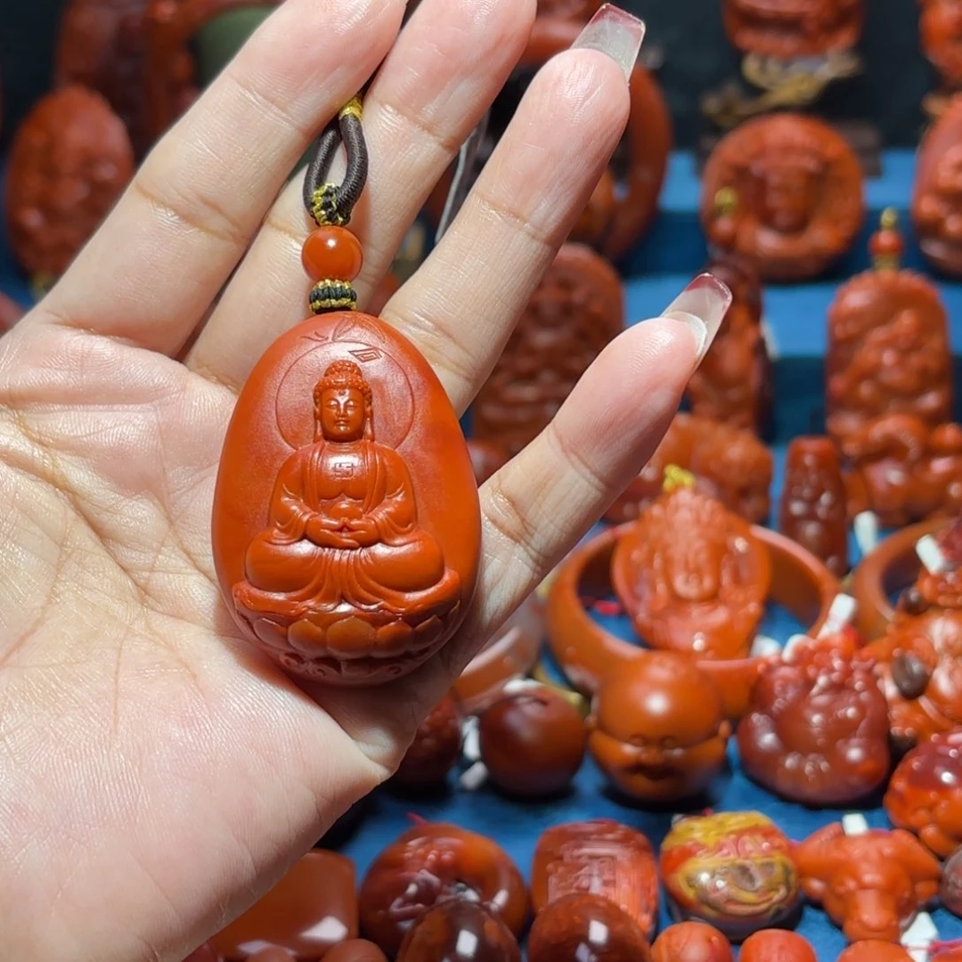 未镶嵌雕刻南红玛瑙༊****