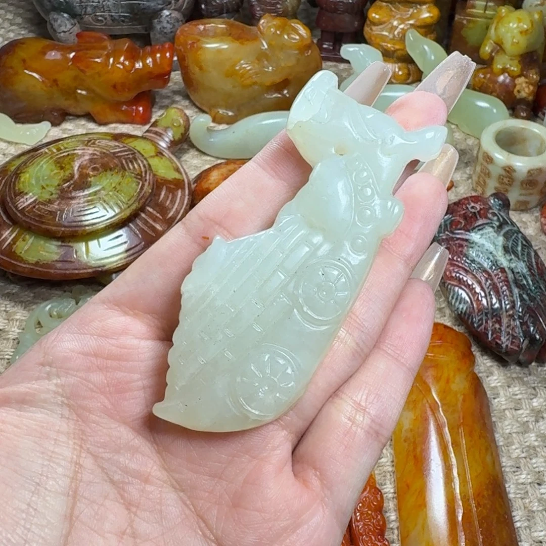 白玉菩提吊坠挂件