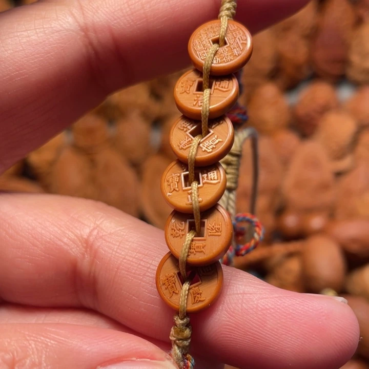 【闪购商品】橄榄核手串/手链天**。五帝钱。