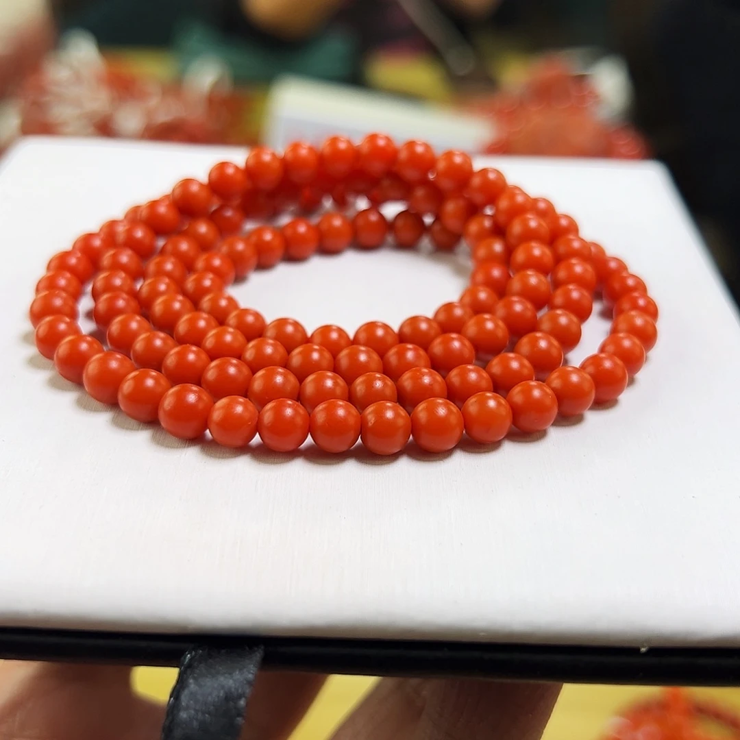 南红玛瑙未镶嵌买多圈保山南红毕业级6mmm