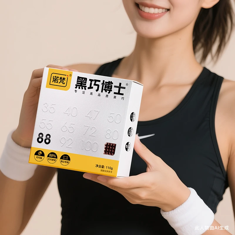 诺梵&黑巧博士88%每日纯黑巧克力礼盒可可脂