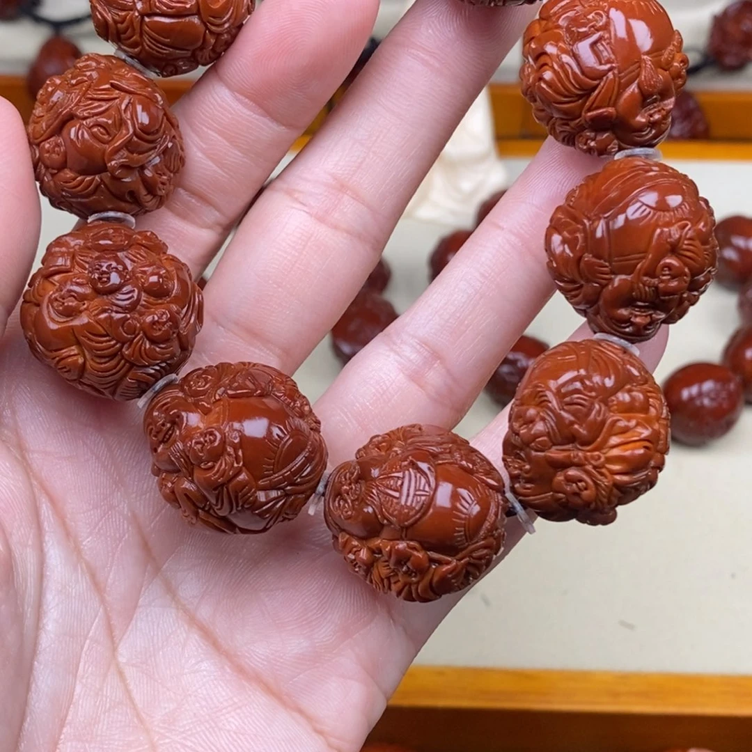 橄榄核吊坠活****腾财神财神