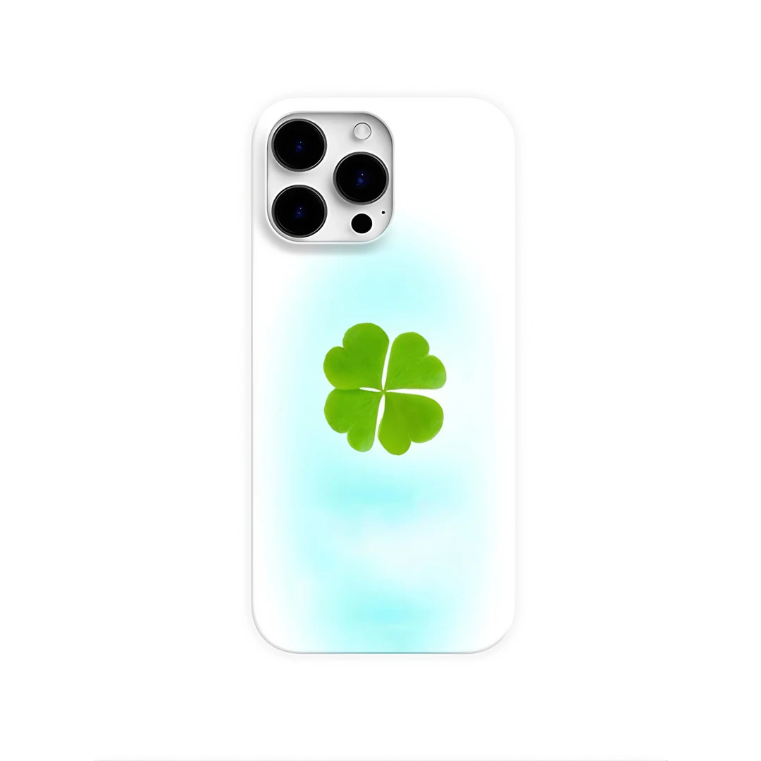 简约ins幸运草手机壳复古美式艺术14苹果iphone16pro情侣15pro13