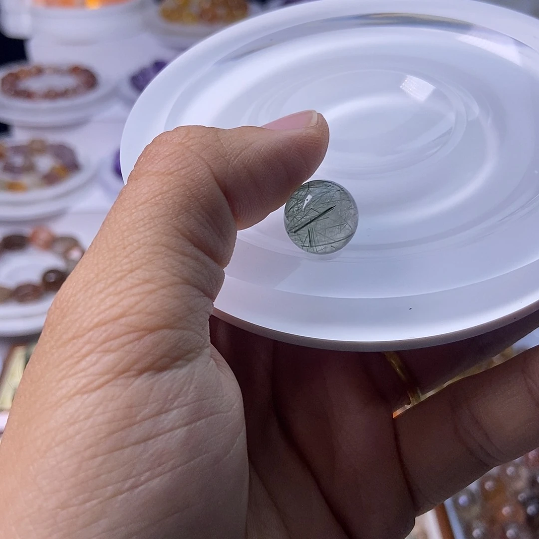 水晶手链未镶嵌小****o定制打孔不退换