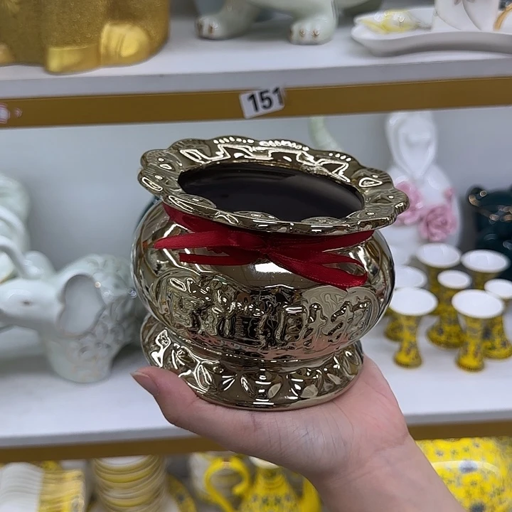 摆件微瑕陶瓷介意慎拍