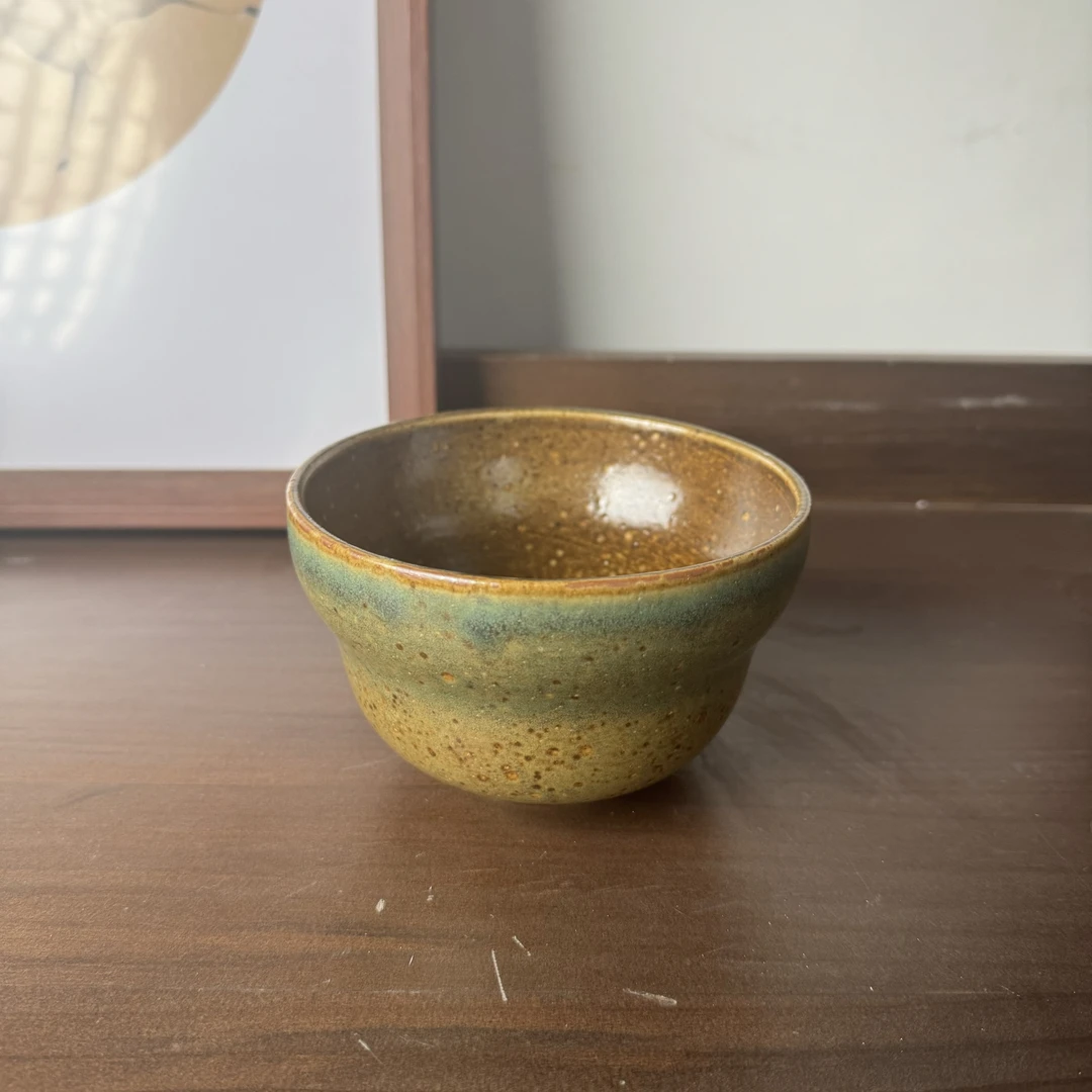 景德镇多点铜红绿5英寸葫芦米饭碗 粥碗