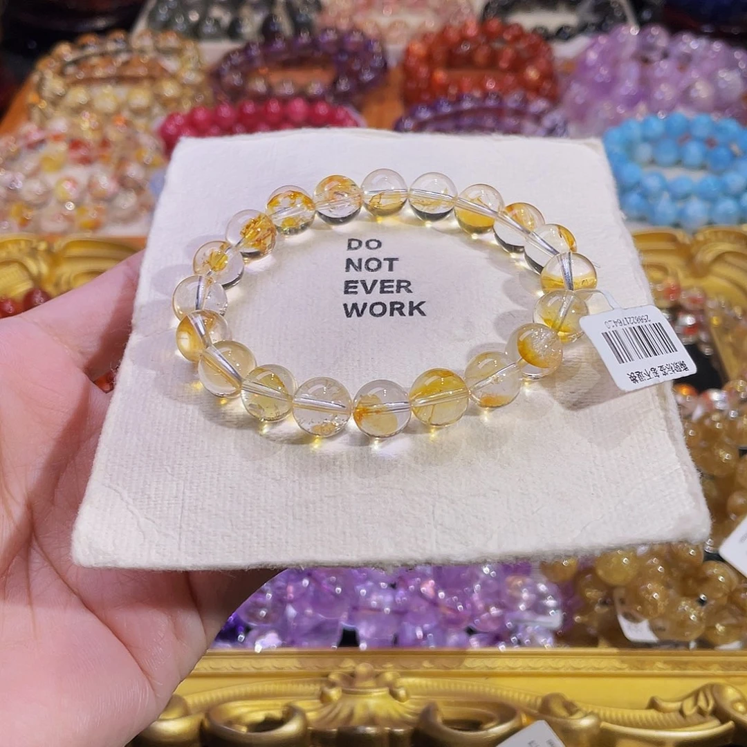 水晶未镶嵌手链芬达胶花10