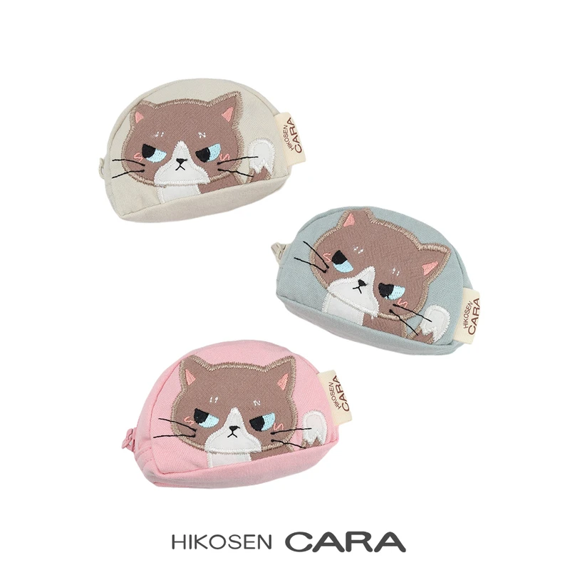 HIKOSEN CARA卡拉猫ochihi蛋黄酱猫猫零钱包糖果色ins风女硬币包
