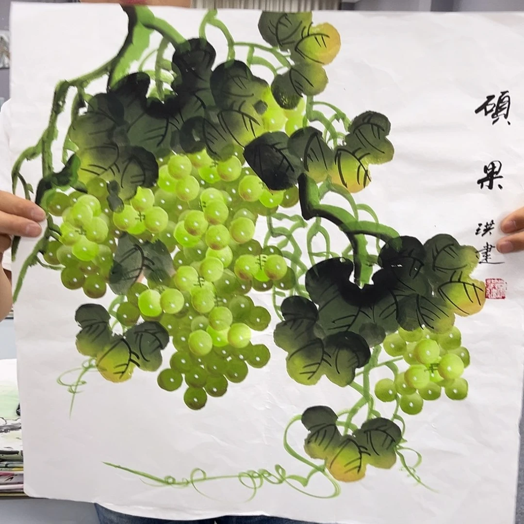 国画国画老师手绘作品