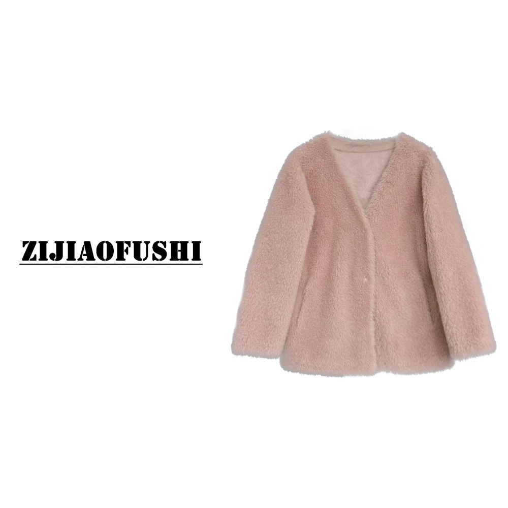 HLJ 紫娇服饰  FN-8256   时尚百搭颗粒外套   3