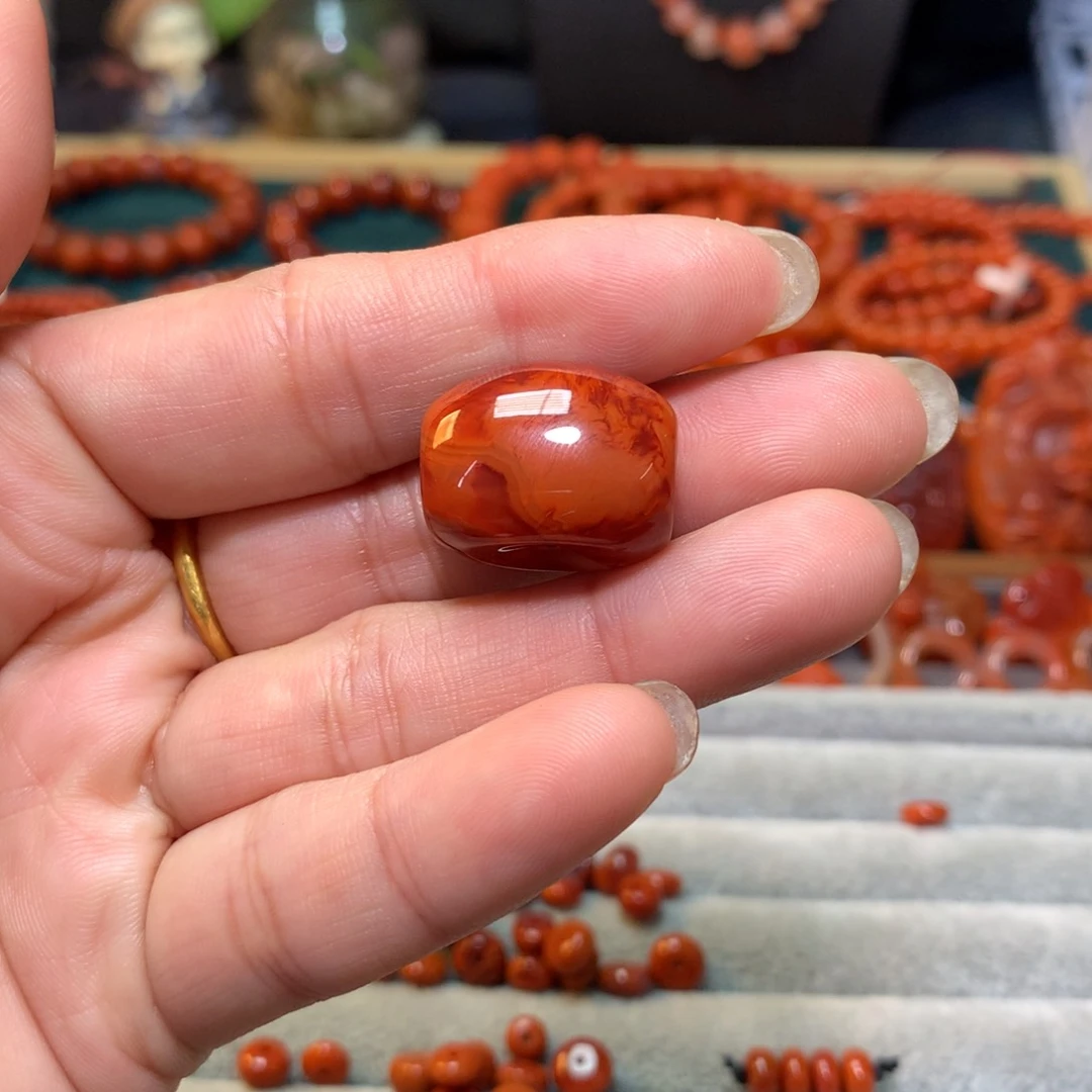 【闪购商品】南红玛瑙三通未镶嵌