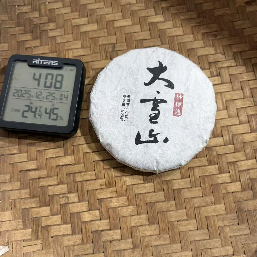 2024年大雪山桫椤地普洱生茶饼200克SF9号12月25日