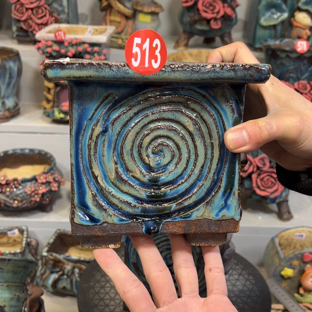 陶瓷微瑕513 号陶然花盆厂家直销