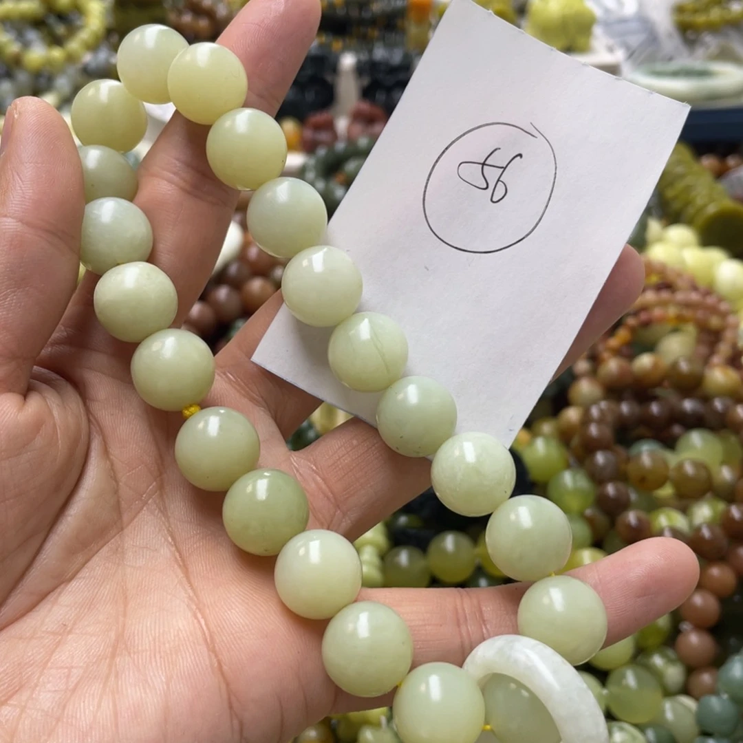 蛇纹石玉手链未镶嵌