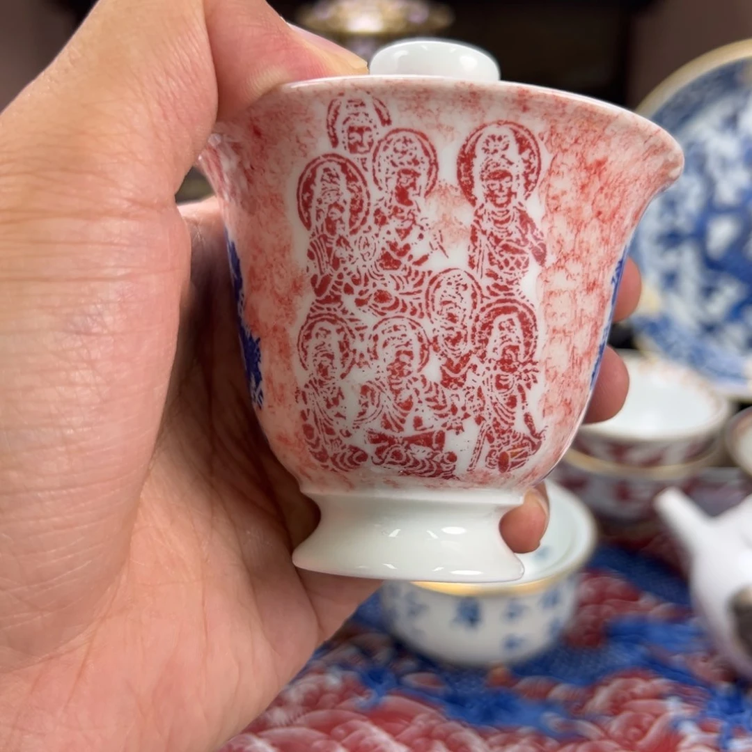 @***西瓷片景德镇手工手绘陶瓷