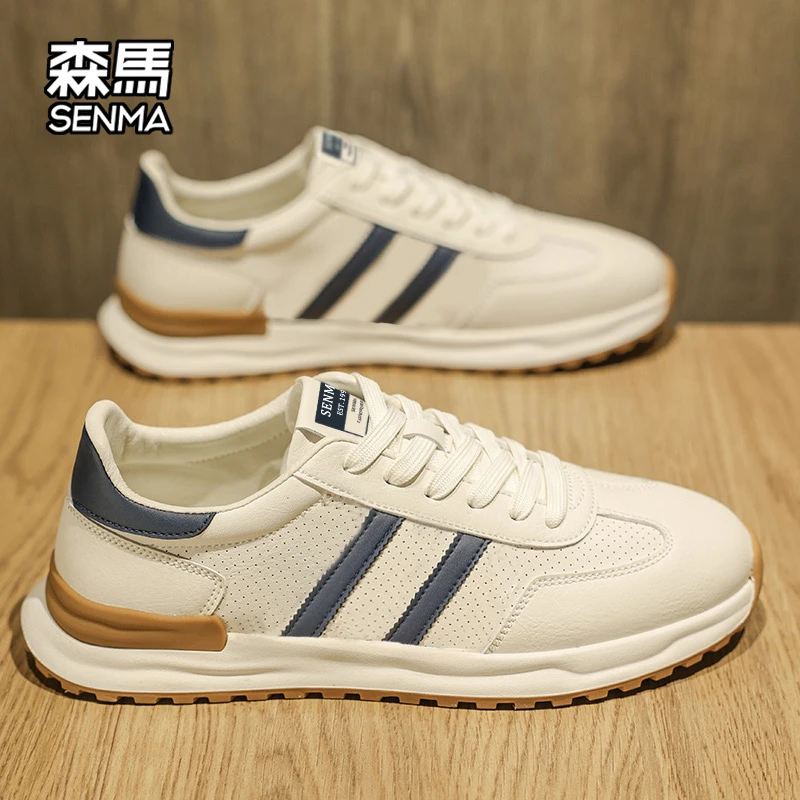 SENMA/森马男鞋冬季新款男士时尚休闲鞋潮流德训鞋个性百搭板鞋男