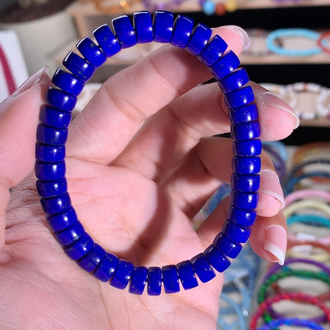 未镶嵌青金石手串湖*精工药片青金石8mm