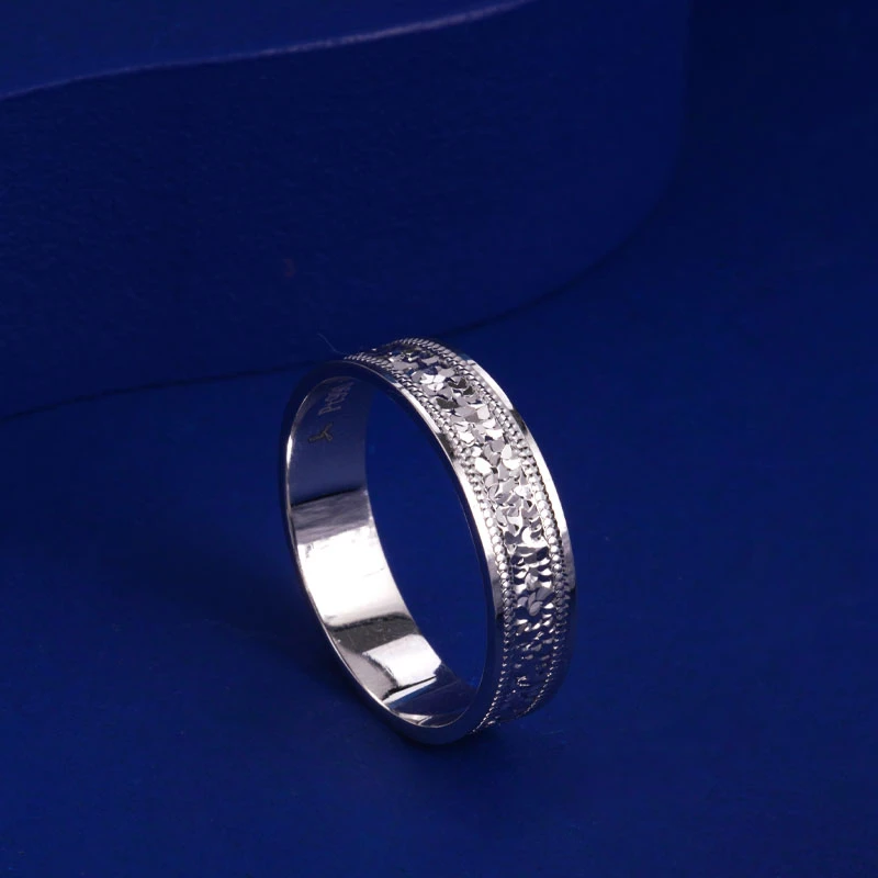 兆亮珠宝PT990铂金 碎碎冰戒指（窄版） 小众 时尚 潮流