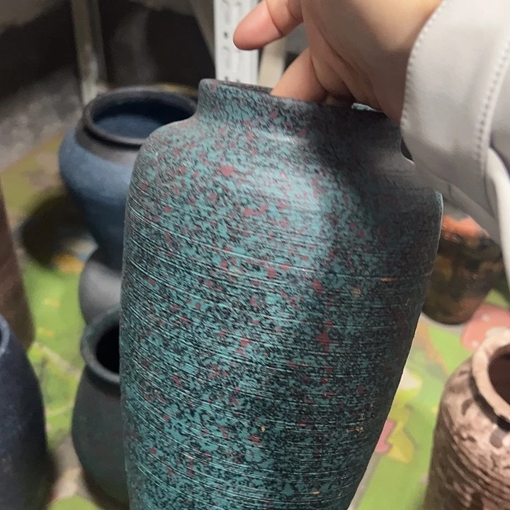 粗陶盆默认打孔高28口10