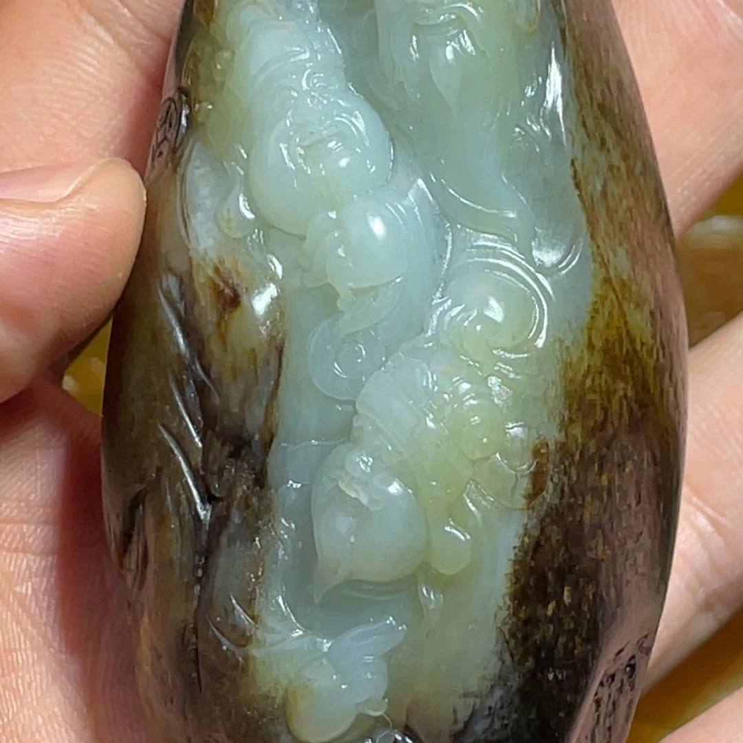 和田玉未镶嵌吊坠(不含链)