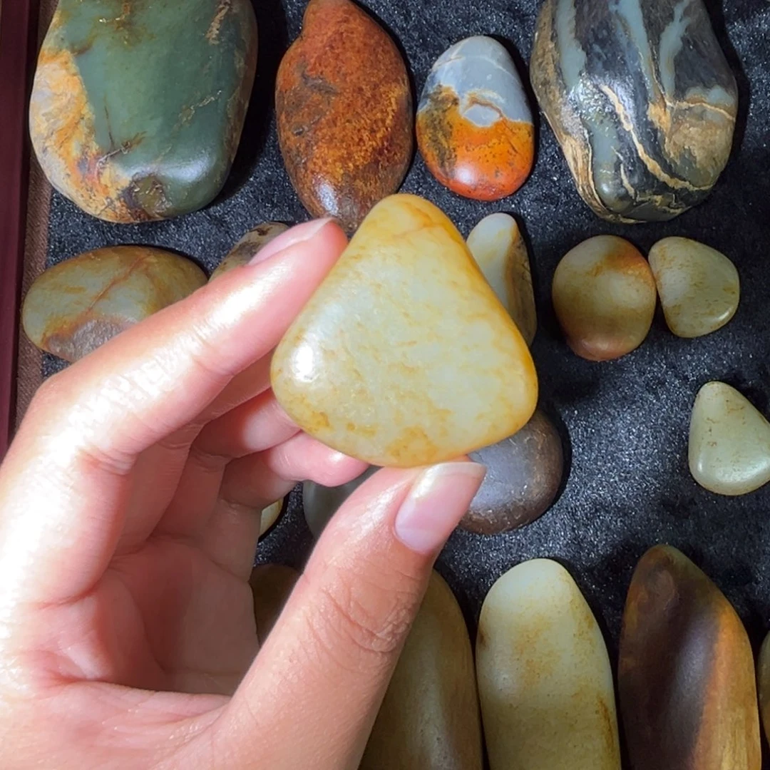 和田玉未镶嵌挂件34.7