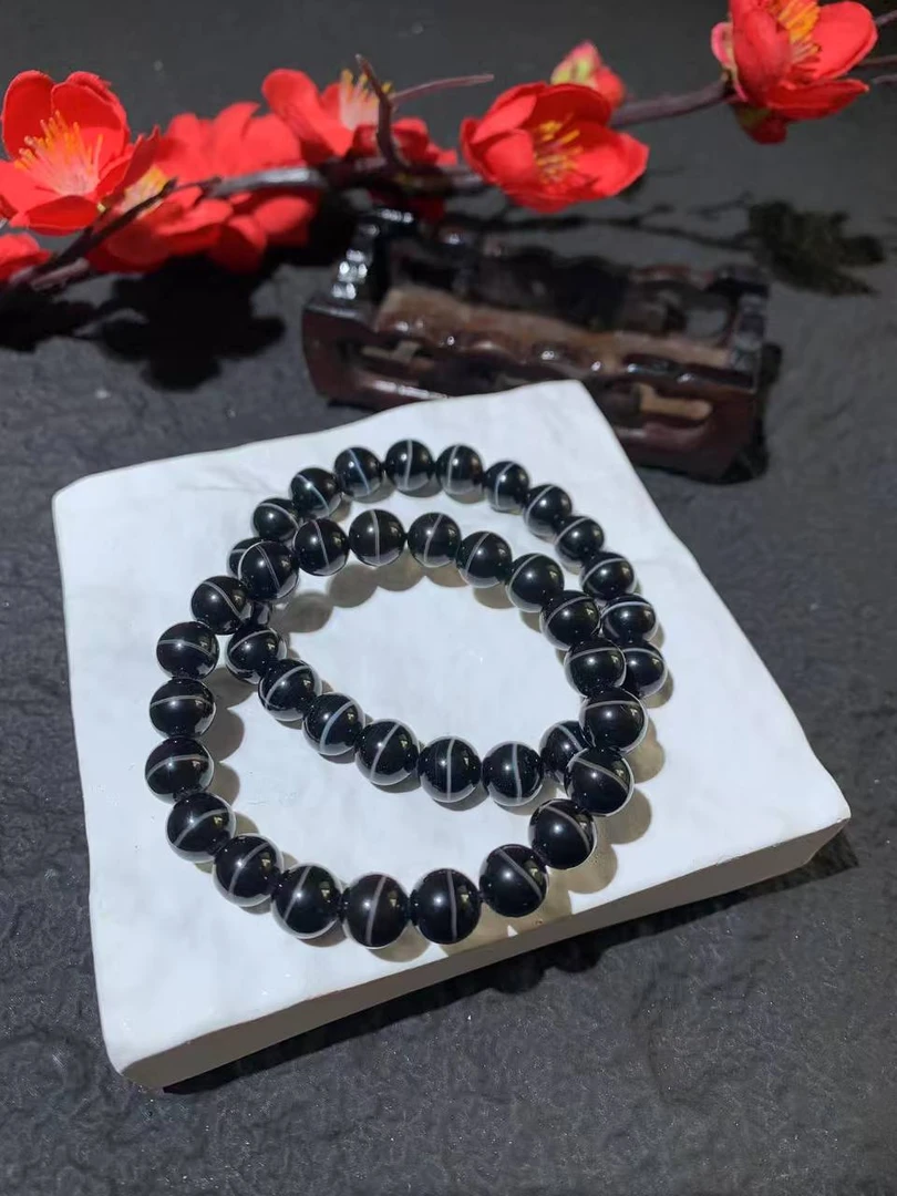 玛瑙一线手串F1280多样性发一