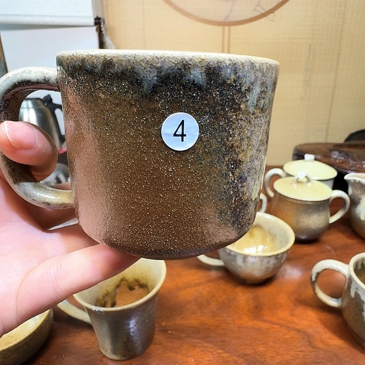 琳***峰建水紫陶白泥柴烧杯微瑕