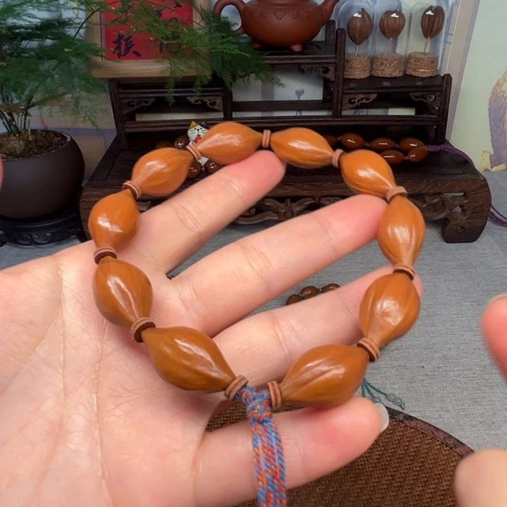 手串/手链橄榄核梅林水晶三面佛手串