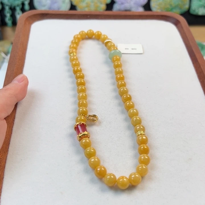 未镶嵌手链翡翠鈺**?手串