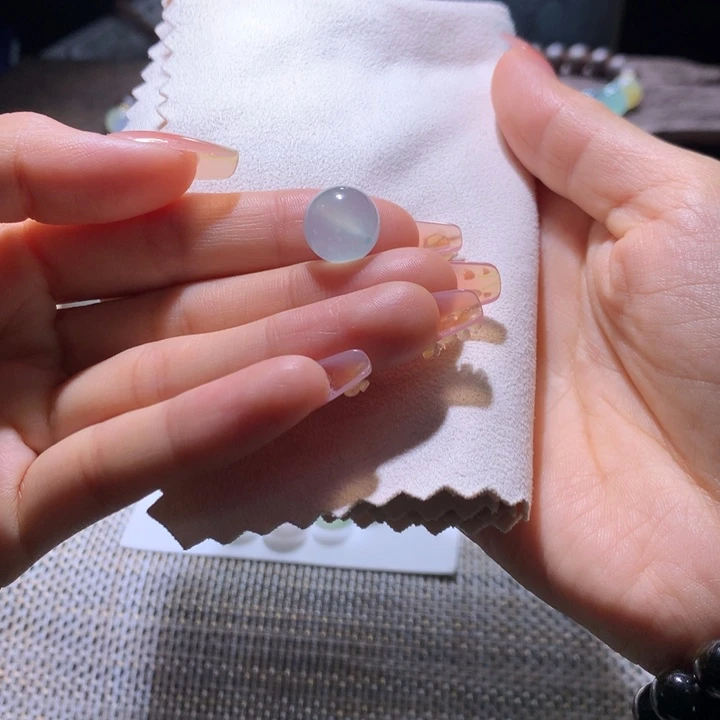 翡翠散珠冰蓝单珠卡12.2