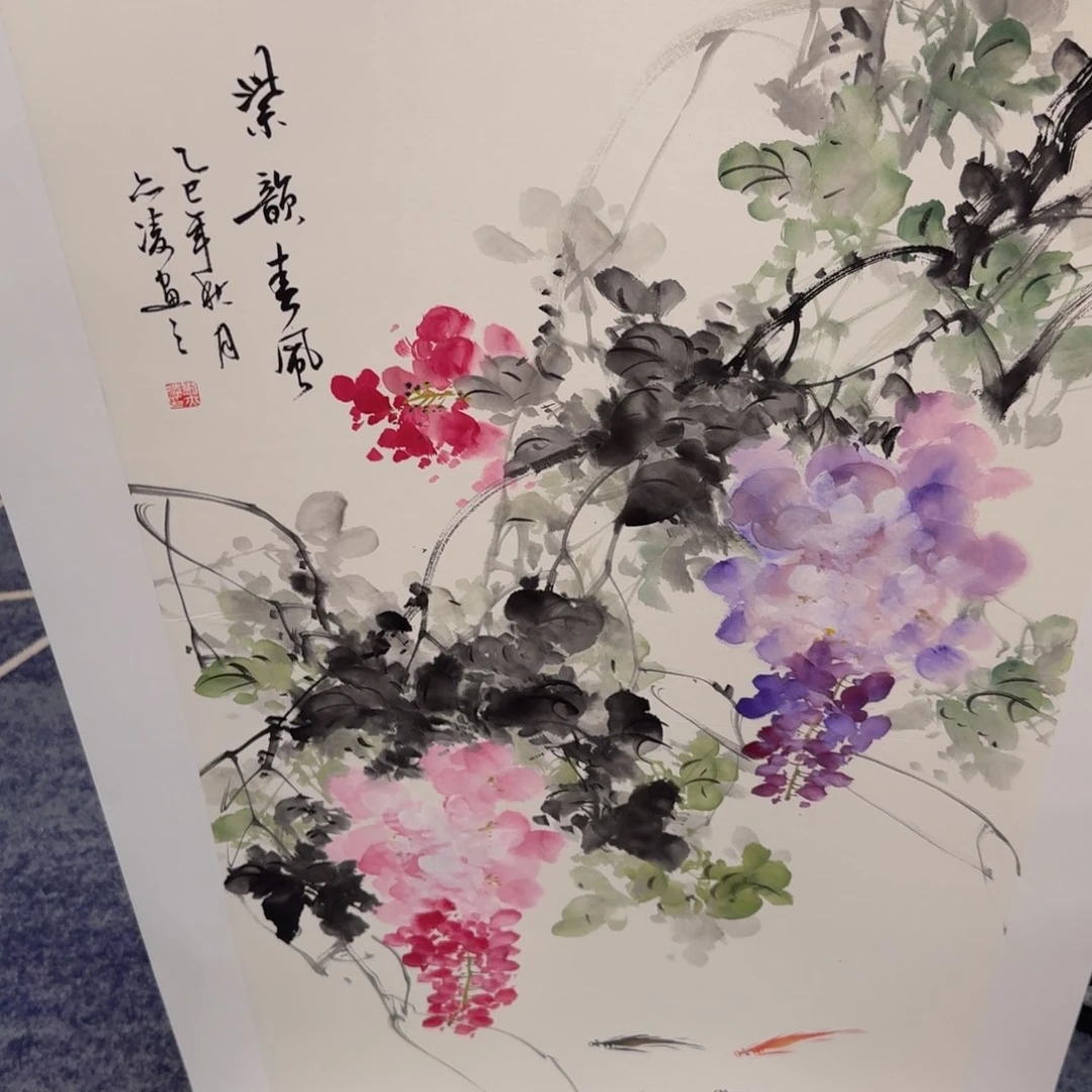 国画国画作品山水花鸟