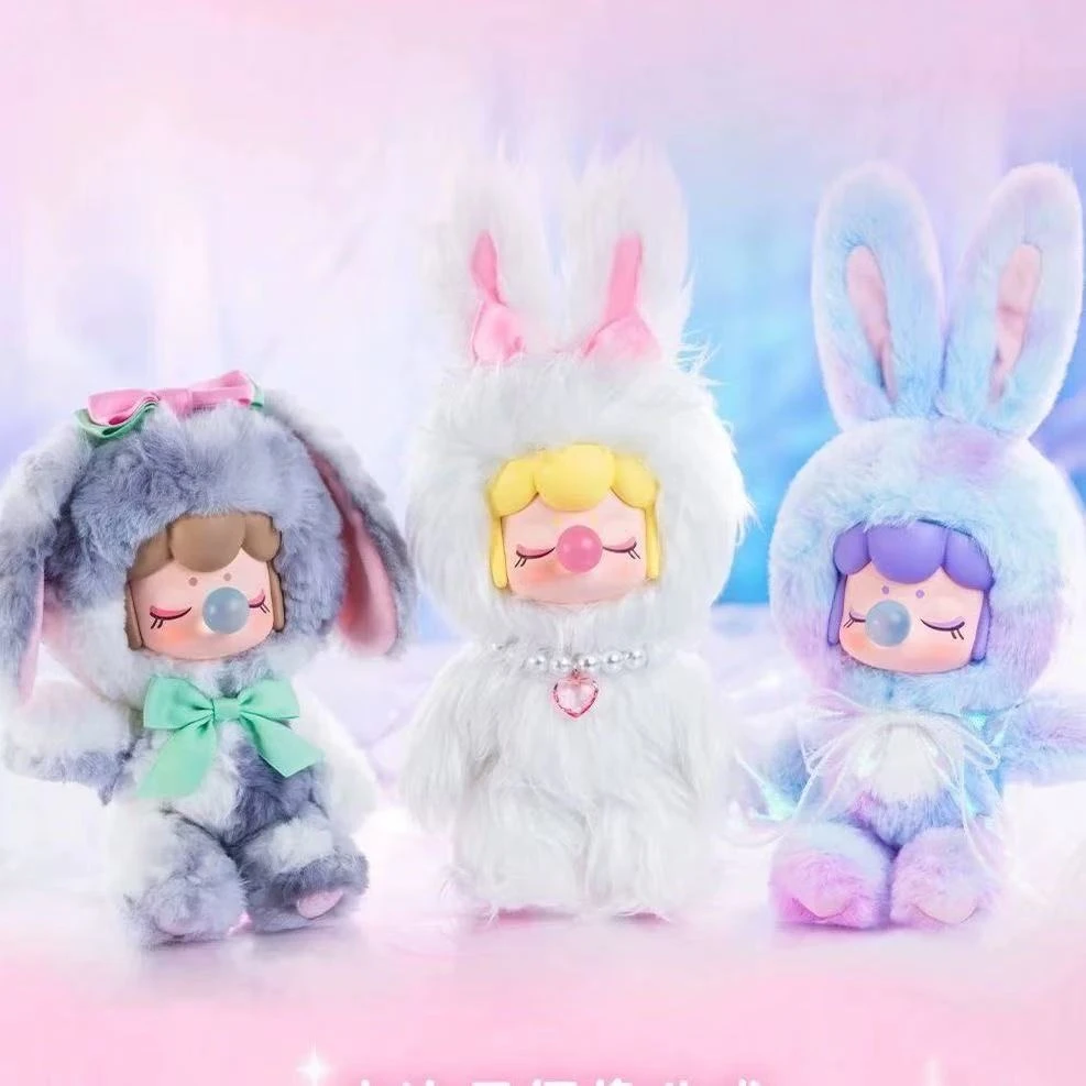 正版若来Nanci闪光毛绒小兔盲盒玩具创意公仔娃娃摆件生日礼物女