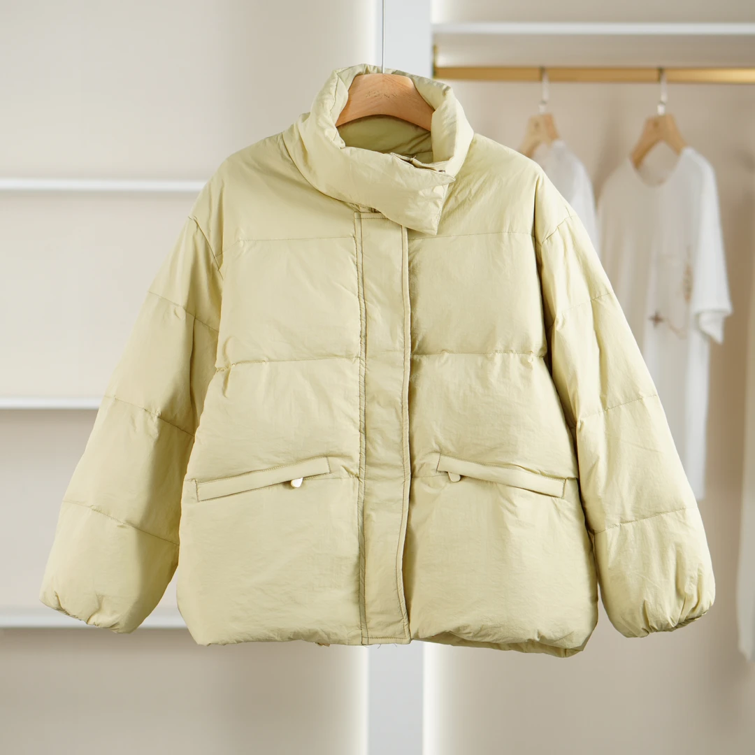 【麦笛·品牌新款】5081963冬季简约时尚百搭羽绒服品牌撤柜